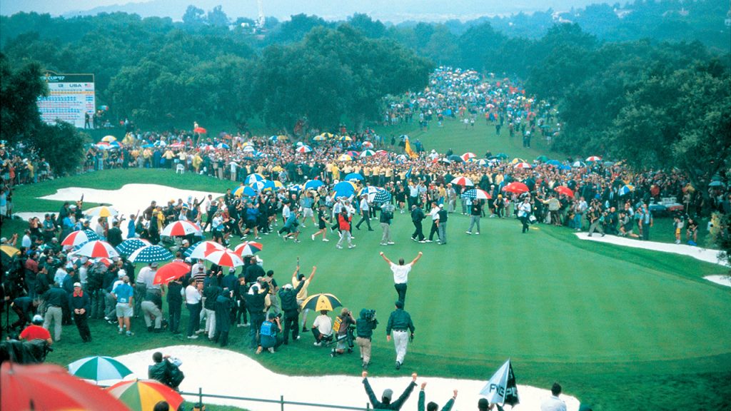 THE RYDER CUP 1997 - victory celebration