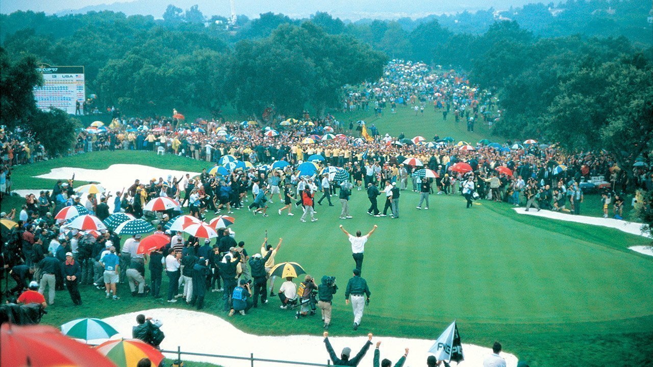 THE RYDER CUP 1997 - victory celebration